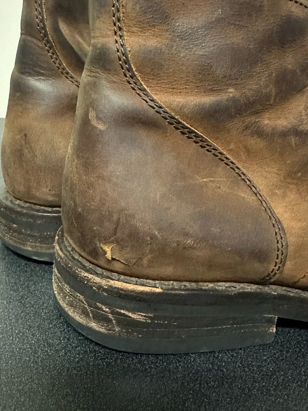 THURSDAY BOOT CO. Men's Brown Leather Captain Boots Size 10 Shoes Distressed